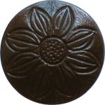 Knopf historisch, Möbelknopf Eisen gerostet und gewachst, Ø 30mm, antike alte Möbelknöpfe